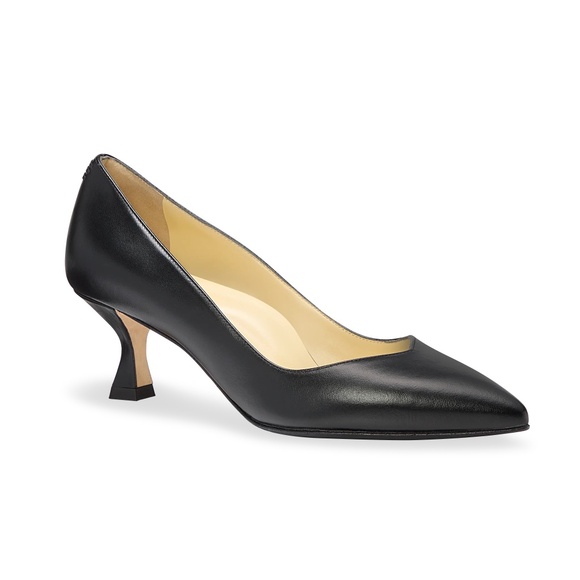 Sarah Flint Perfect Kitten Pump 50 Black Leather 42.5 - Picture 4 of 11
